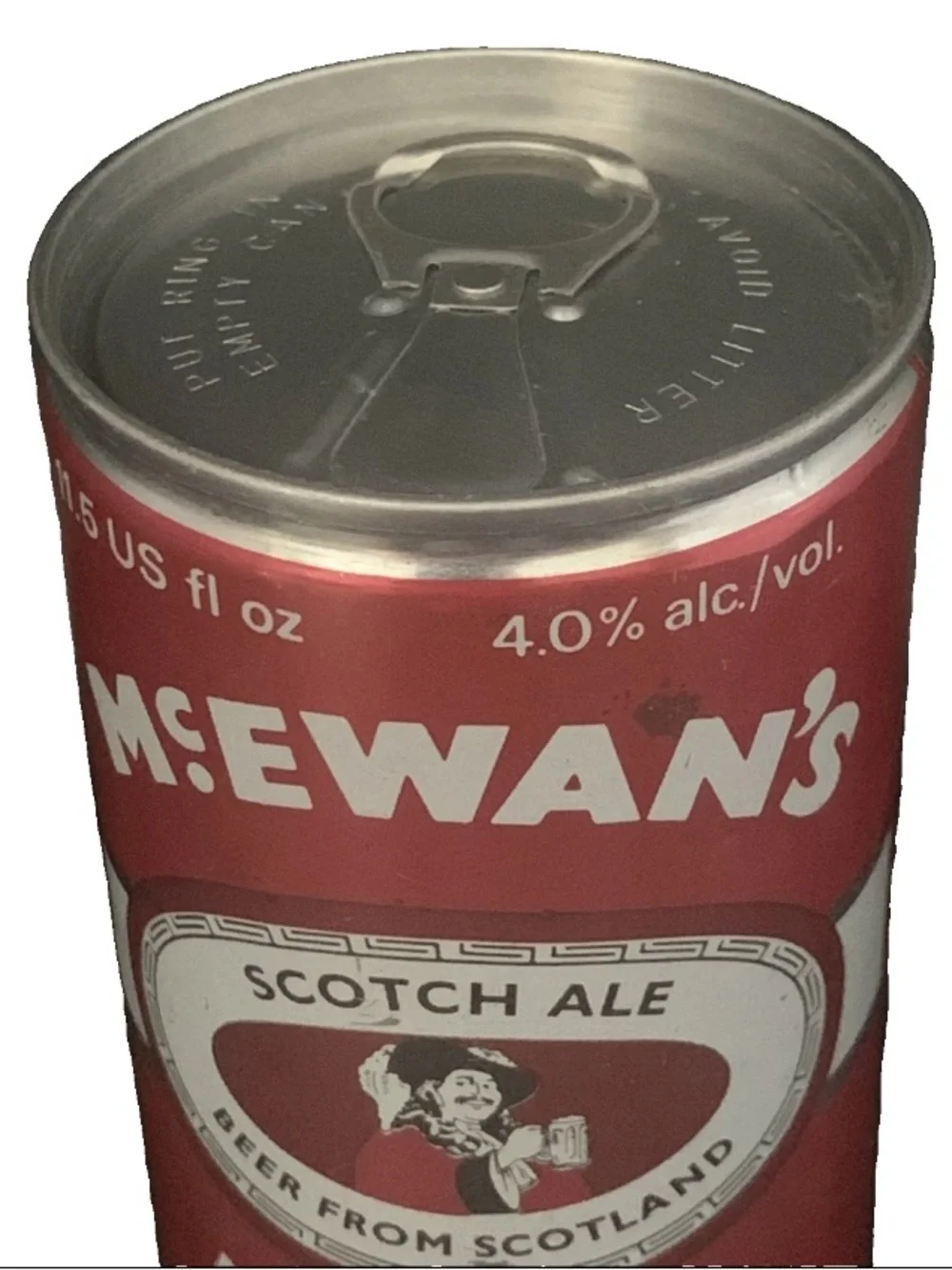 Vintage Beer Can McEwan's Scotch Ale Beer Export From Scotland Pull Tab Empty